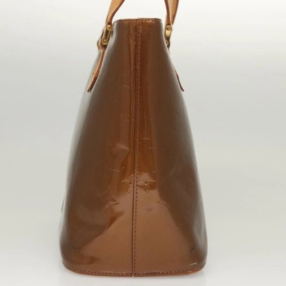 LOUIS VUITTON Monogram Vernis Houston Hand Bag Bronze - Picture 4 of 16
